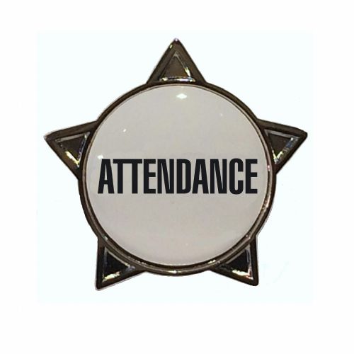 ATTENDANCE star badge